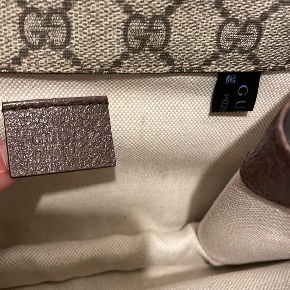 ⚡️Gucci Neo GG Supreme Crossbody Small Messenger Bag with Stripe Canvas Strap - Picture 13 of 16